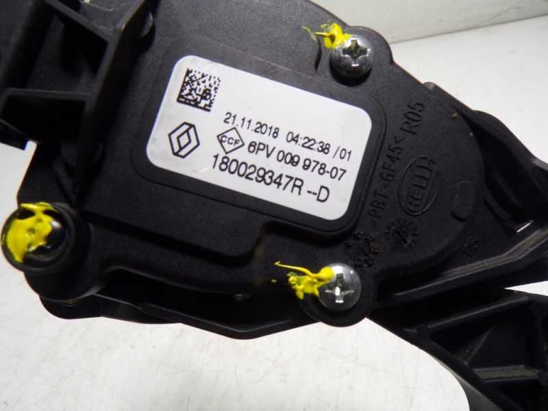Recambio de potenciometro pedal para renault captur 1.3 tce referencia OEM IAM 180029347R 6PV00997807 