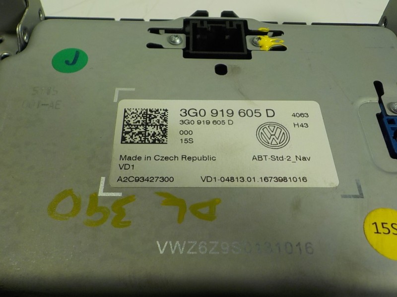 Recambio de sistema navegacion gps para volkswagen golf vii variant 2.0 tdi referencia OEM IAM 3G0919605D  