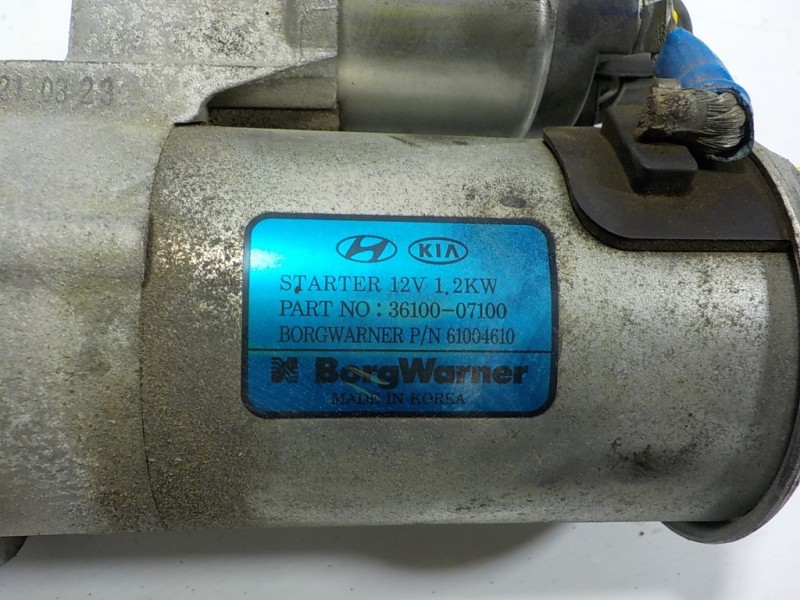 Recambio de motor arranque para kia rio (yb) 1.2 cat referencia OEM IAM 3610007100 3610007100 