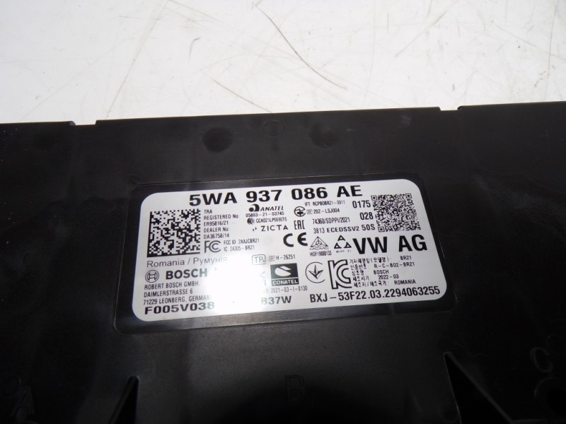 Recambio de modulo electronico para seat leon sportstourer (kl8) fr referencia OEM IAM 5WA937086AP 5WA937086AE 