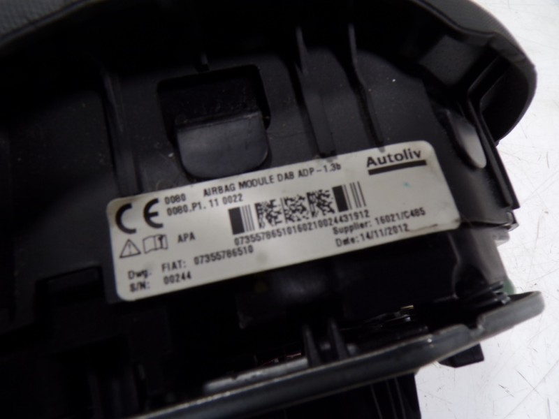 Recambio de airbag delantero izquierdo para fiat 500 l (330) pop star referencia OEM IAM 735612116 07355786510 