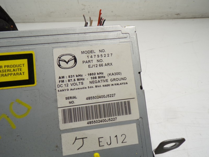 Recambio de sistema audio / radio cd para mazda cx-7 (er) 2.2 turbodiesel cat referencia OEM IAM EH6366AH0B 14795227 