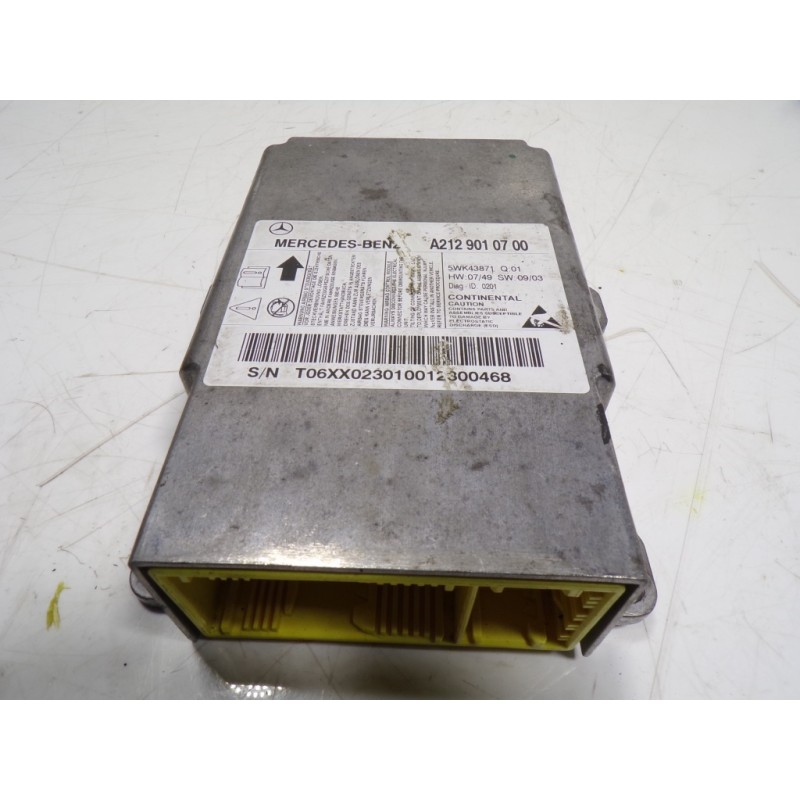 Recambio de centralita airbag para mercedes-benz clase e (w212) lim. 3.0 cdi cat referencia OEM IAM A2129014204 A2129010700 