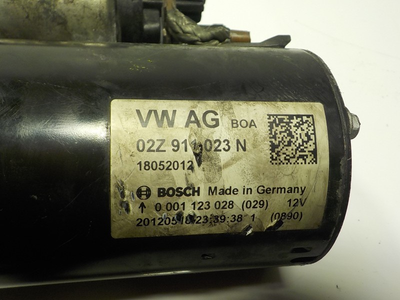 Recambio de motor arranque para seat leon (1p1) reference copa referencia OEM IAM  02Z911023N 