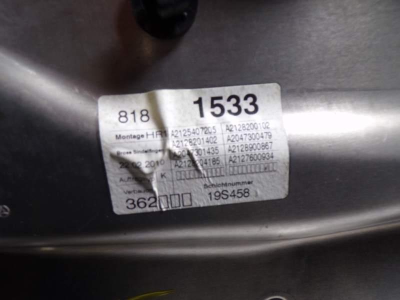 Recambio de elevalunas trasero derecho para mercedes-benz clase e (w212) lim. 3.0 cdi cat referencia OEM IAM A2127301879 A212540