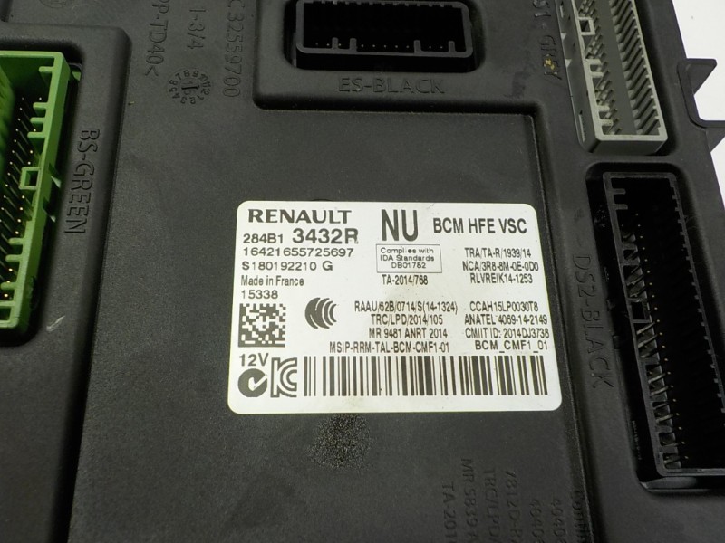 Recambio de modulo electronico para renault kadjar 1.2 tce energy referencia OEM IAM 284B13342R 284B13432R 