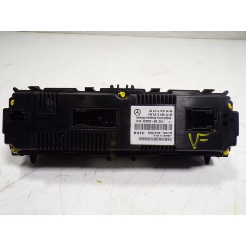 Recambio de mando climatizador para mercedes-benz clase e (w212) lim. 3.0 cdi cat referencia OEM IAM A2129008608 A2129007404 