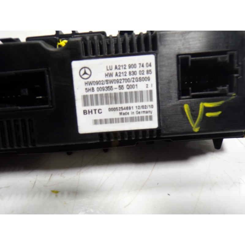Recambio de mando climatizador para mercedes-benz clase e (w212) lim. 3.0 cdi cat referencia OEM IAM A2129008608 A2129007404 