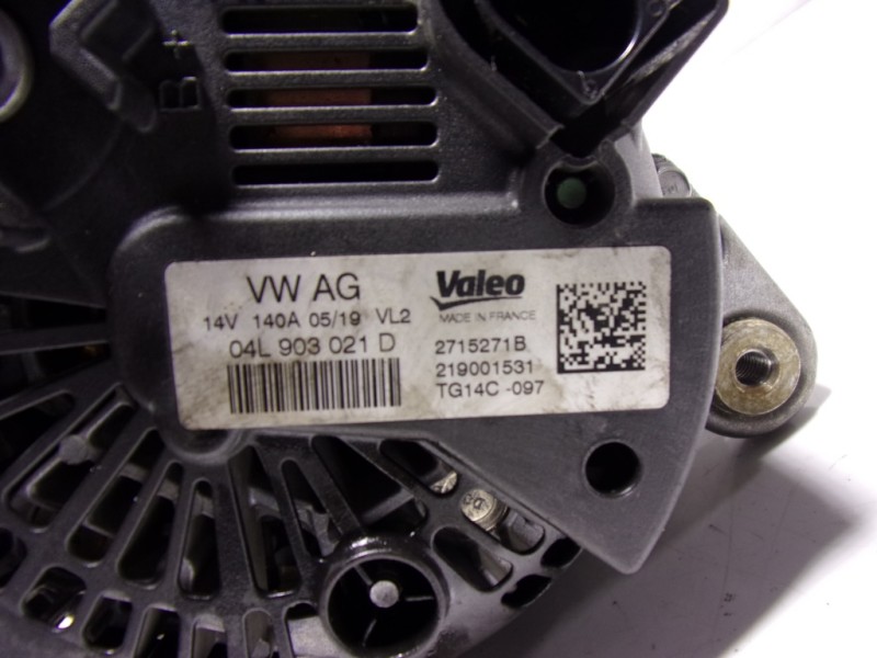 Recambio de alternador para audi q2 (gab) 1.6 tdi referencia OEM IAM 04L903021D 04L903021D 