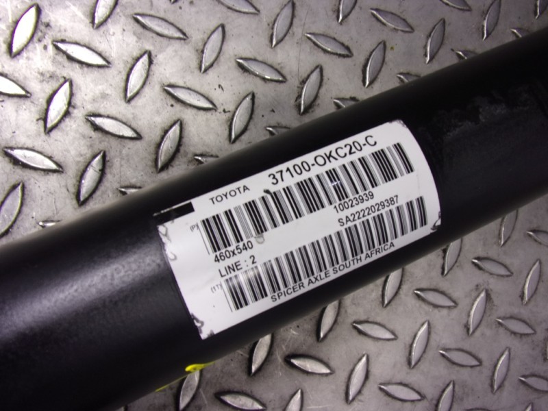 Recambio de transmision central para toyota hilux (3b/3c/3d) gr sport referencia OEM IAM 371000KC20 371000KC20C 