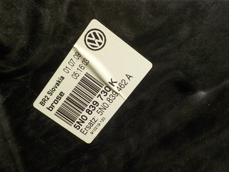 Recambio de elevalunas trasero derecho para volkswagen tiguan (5n1) 2.0 tdi referencia OEM IAM  5N0837730K 