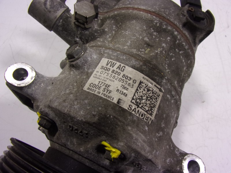 Recambio de compresor aire acondicionado para volkswagen polo (6c1) 1.2 tsi referencia OEM IAM 5Q0820803F 5Q0820803G 