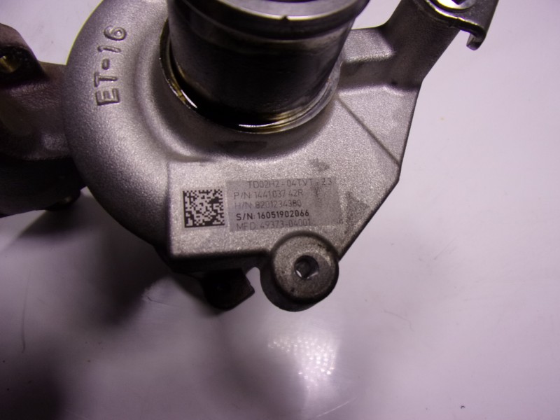 Recambio de turbocompresor para renault captur 0.9 tce referencia OEM IAM 144102069R 1441037 