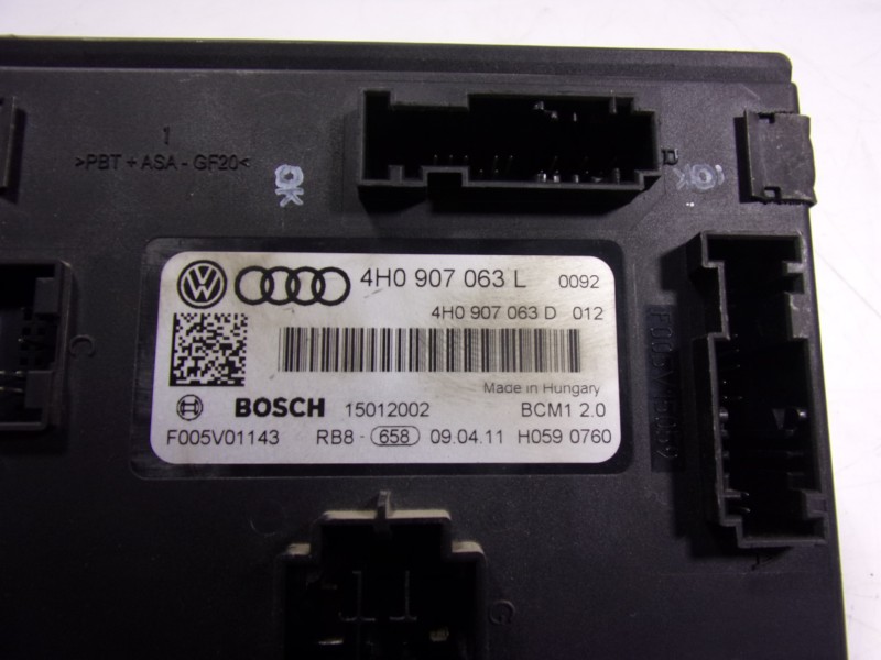 Recambio de modulo electronico para volkswagen touareg (7p5) 3.0 v6 tdi dpf referencia OEM IAM 4H0907063LZ05 4H0907063L 