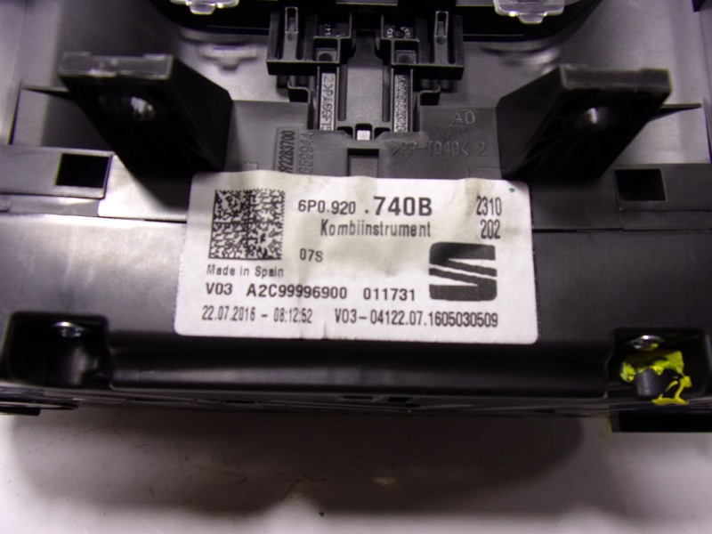 Recambio de cuadro instrumentos para seat ibiza (6p1) 1.2 tsi referencia OEM IAM  6P0920740B 