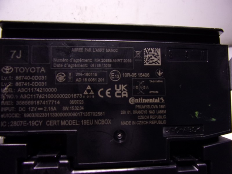 Recambio de modulo electronico para toyota yaris 1.5 vvti hev referencia OEM IAM  867400D031 