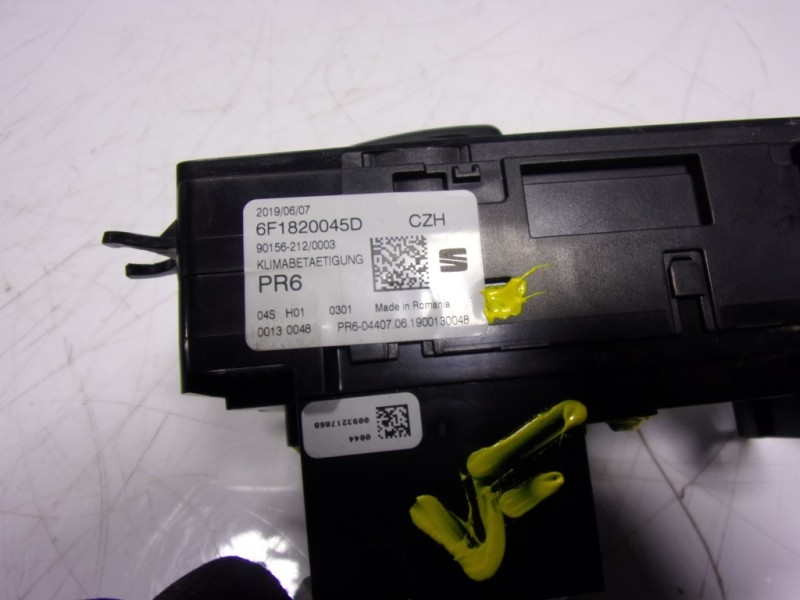Recambio de mando calefaccion / aire acondicionado para seat ibiza (kj1) 1.0 tsi referencia OEM IAM  6F1820045D 