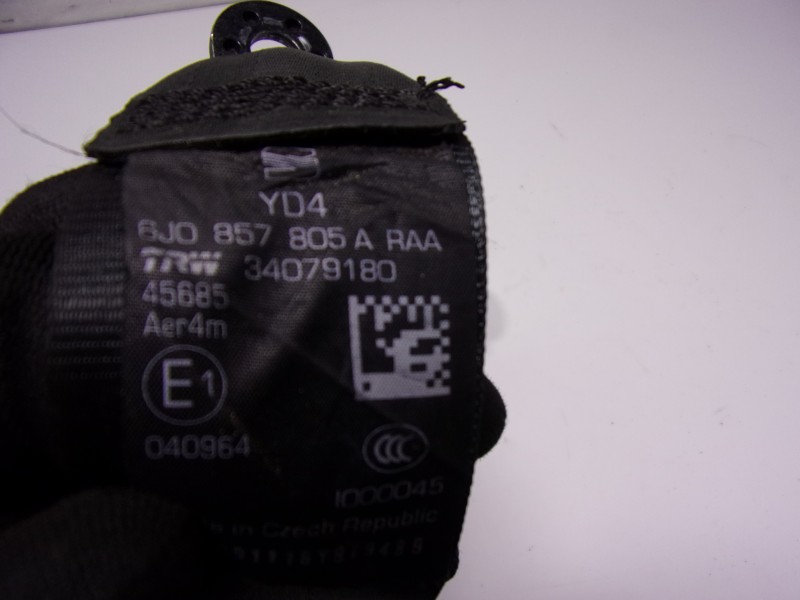 Recambio de cinturon seguridad trasero izquierdo para seat ibiza (6p1) 1.4 tdi referencia OEM IAM  6J0857805A 