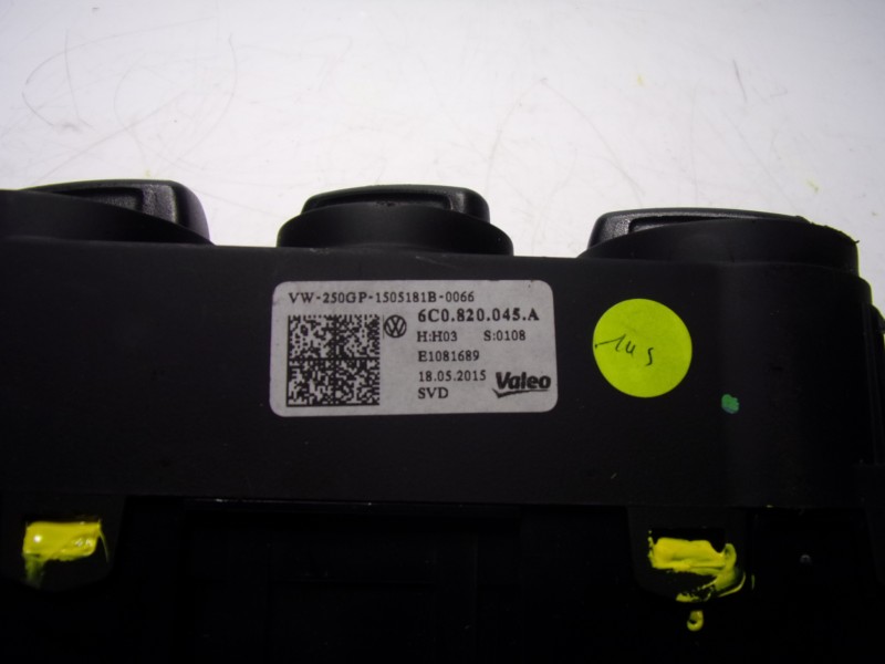 Recambio de mando calefaccion / aire acondicionado para volkswagen polo (6c1) 1.2 tsi referencia OEM IAM 6C0820045A 6C0820045A 