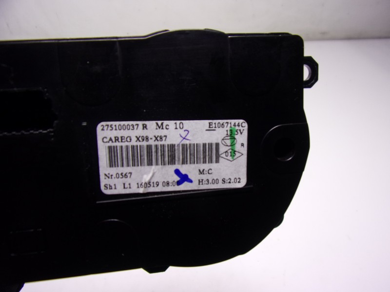Recambio de mando calefaccion / aire acondicionado para renault captur 0.9 tce referencia OEM IAM 275100037R 275100037 