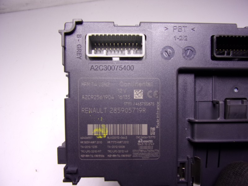 Recambio de modulo electronico para renault captur 0.9 tce referencia OEM IAM 285902598R 285905719R 