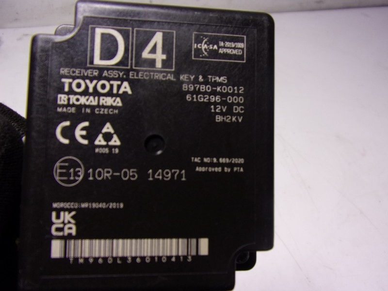 Recambio de modulo electronico para toyota yaris 1.5 vvti hev referencia OEM IAM  897B0K0012 