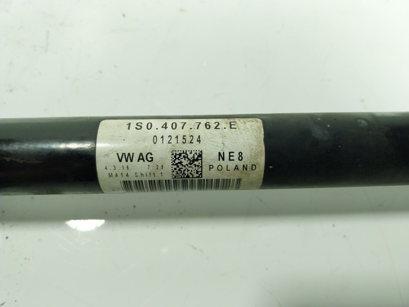 Recambio de transmision derecha para volkswagen up! (122) 1.0 referencia OEM IAM 1S0407762E 1S0407762E 