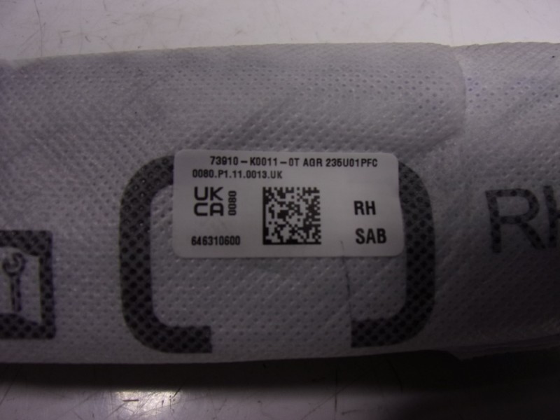 Recambio de airbag lateral delantero derecho para toyota yaris 1.5 vvti hev referencia OEM IAM 73910K0011 73910K0011 