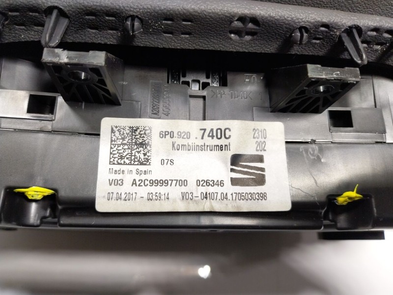 Recambio de cuadro instrumentos para seat ibiza (6p1) 1.0 tsi referencia OEM IAM 6P0920740C 6P0920740C 
