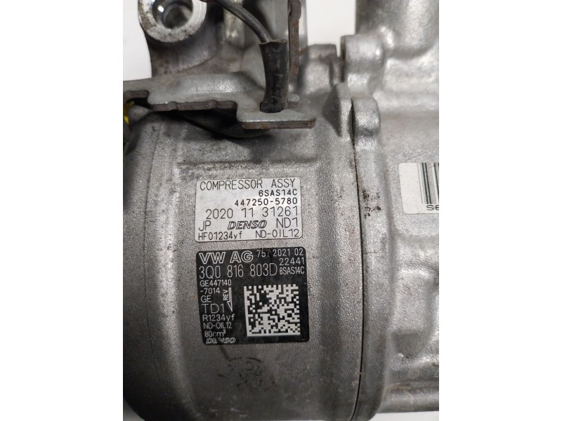 Recambio de compresor aire acondicionado para audi a3 sportback (8ya) 2.0 16v tdi referencia OEM IAM  3Q0816803D 