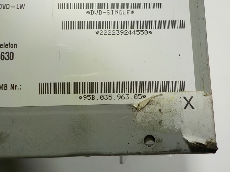 Recambio de sistema navegacion gps para porsche macan (typ ) s referencia OEM IAM 95B03596305 95B03596305 95B035963EX