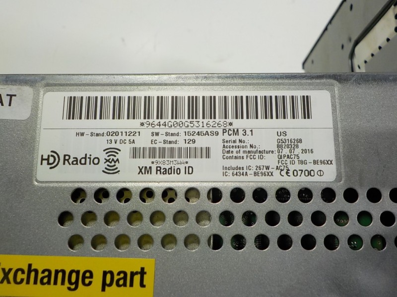 Recambio de sistema navegacion gps para porsche macan (typ ) s referencia OEM IAM 95B03596305 95B03596305 95B035963EX