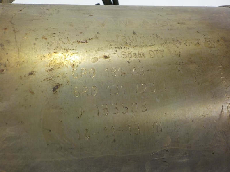 Recambio de filtro de particulas para skoda rapid 1.6 tdi dpf referencia OEM IAM 6R0254700MX 6R0181AB 