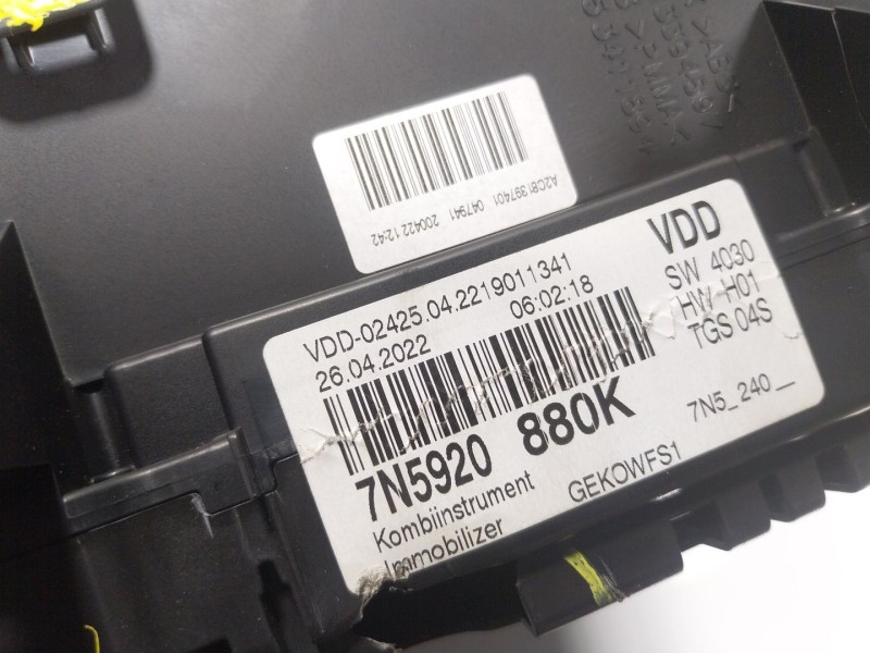 Recambio de cuadro instrumentos para seat alhambra (711) 1.4 16v tsi referencia OEM IAM   