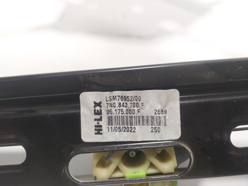 Recambio de elevalunas trasero derecho para seat alhambra (711) 1.4 16v tsi referencia OEM IAM   