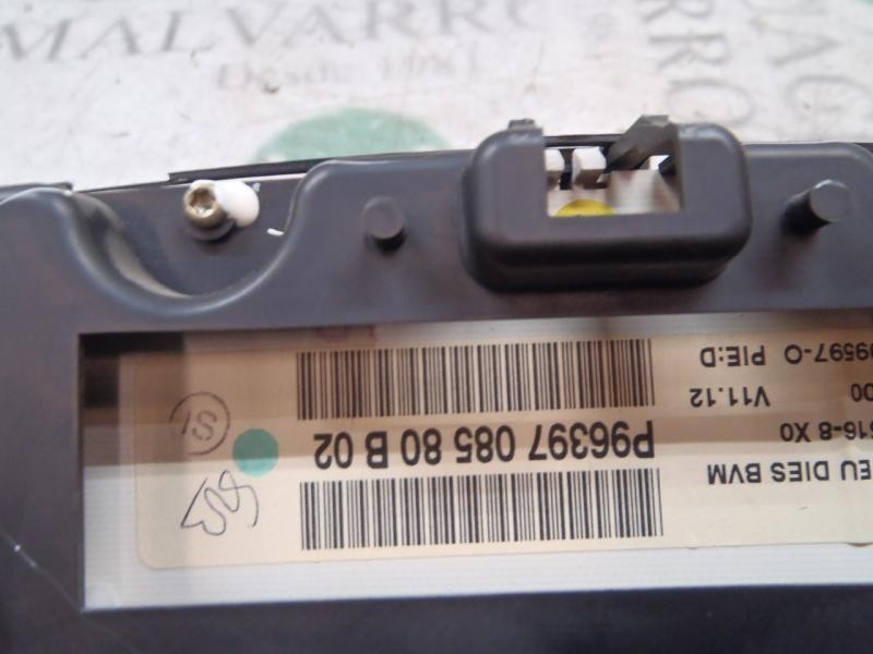 Recambio de cuadro instrumentos para citroën xsara berlina 2.0 hdi sx (66kw) referencia OEM IAM   