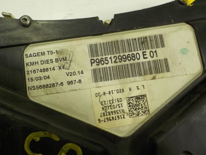 Recambio de cuadro instrumentos para peugeot 307 break / sw (s1) sw pack referencia OEM IAM 6104ZS  