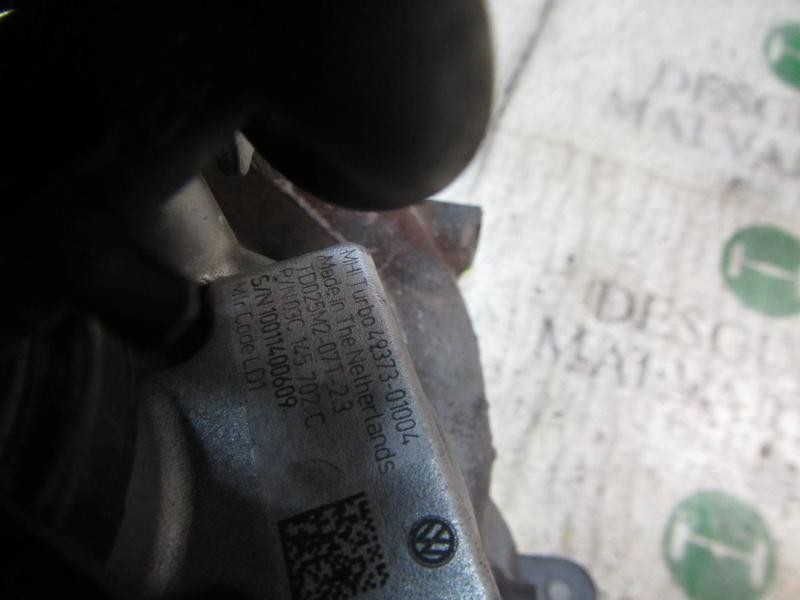 Recambio de turbocompresor para seat altea (5p1) 1.4 16v tsi referencia OEM IAM 03C145702L 03C145702C 4937301004