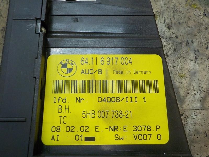 Recambio de mando climatizador para bmw serie 3 coupe (e46) 2.2 24v cat referencia OEM IAM   