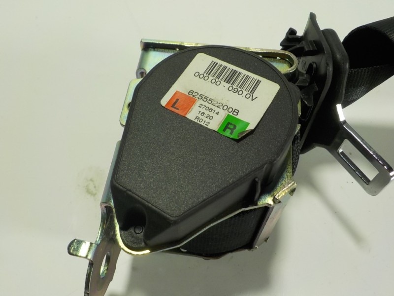 Recambio de cinturon seguridad trasero derecho para dacia logan ii 1.2 16v cat referencia OEM IAM  625552200B 