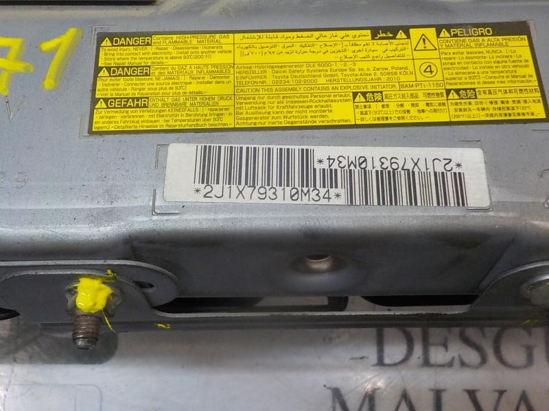 Recambio de airbag lateral izquierdo para toyota auris 1.4 turbodiesel cat referencia OEM IAM 7390002010B0  