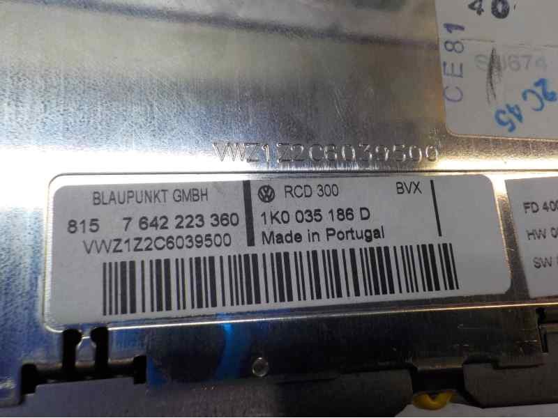 Recambio de sistema audio / radio cd para volkswagen touran (1t1) conceptline referencia OEM IAM  1K0035188D 