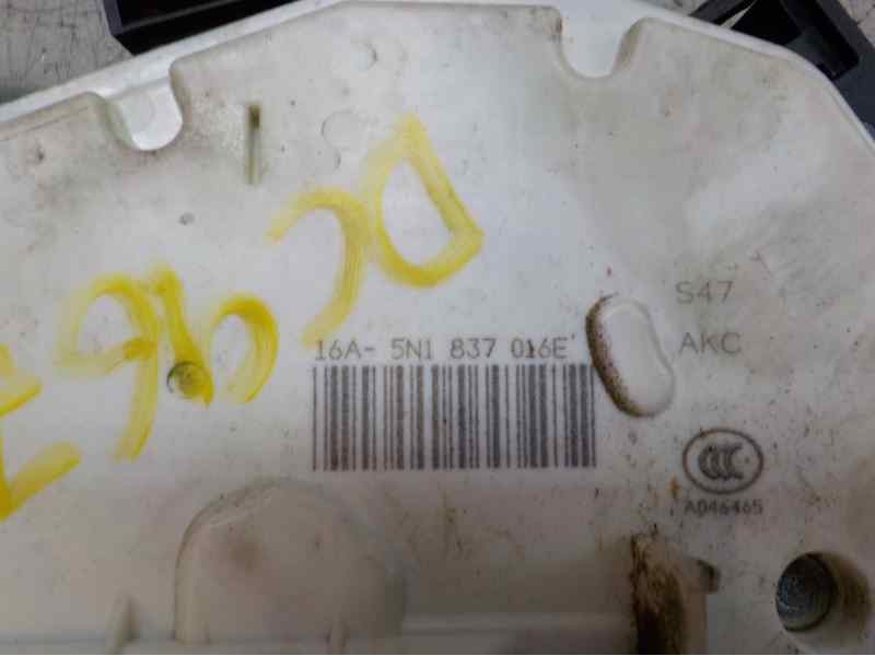 Recambio de cerradura puerta delantera derecha para volkswagen tiguan (5n2) 2.0 tdi referencia OEM IAM 5N1837016E 5N0837016E 