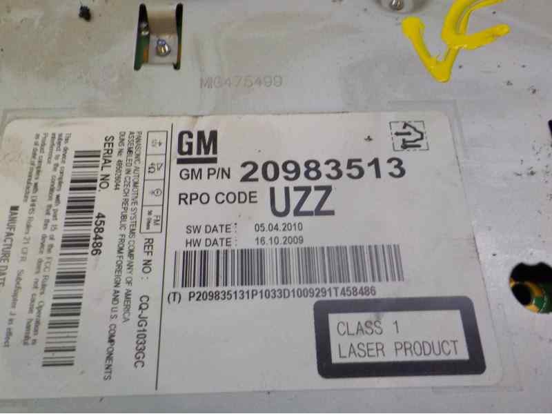 Recambio de sistema audio / radio cd para opel astra j lim. enjoy referencia OEM IAM   