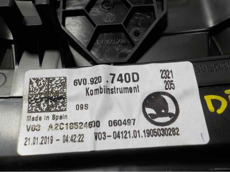 Recambio de cuadro instrumentos para skoda fabia 1.0 mpi referencia OEM IAM 6V0920740D 6V0920740D A2C18524600