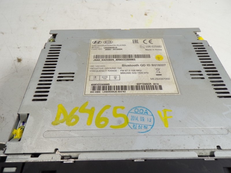 Recambio de sistema navegacion gps para kia cee´d 1.6 crdi cat referencia OEM IAM 96560A2100 96560A2100WK 