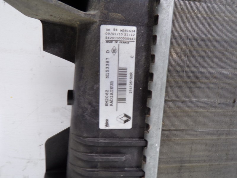 Recambio de radiador agua para renault scenic iii grand dynamique referencia OEM IAM 214105150R 214105150R 0854M581634