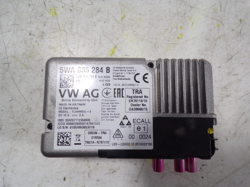 Recambio de modulo electronico para volkswagen polo 1.0 tsi referencia OEM IAM 5WA035284E 5WA035284B 