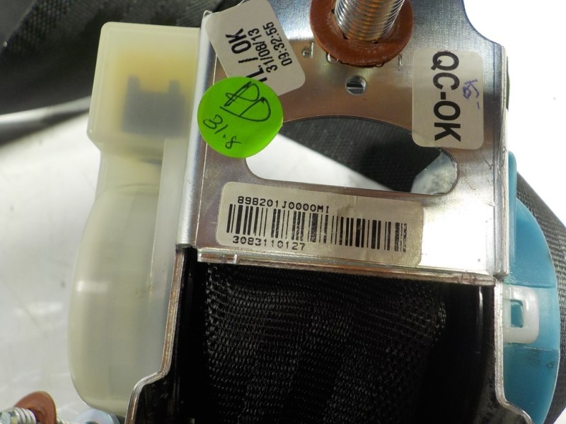 Recambio de cinturon seguridad trasero derecho para hyundai i20 1.4 cat referencia OEM IAM 898201J000OM 898201J000 