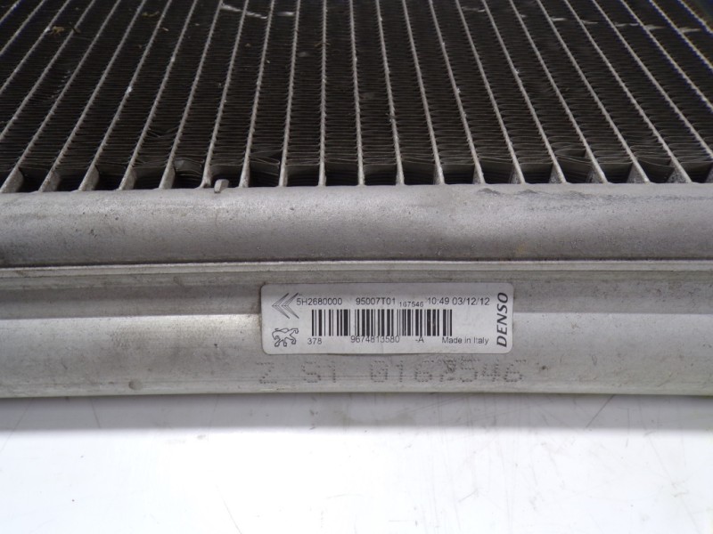 Recambio de condensador aire acondicionado para peugeot 208 1.4 hdi fap referencia OEM IAM 6455JF 9674813580 5H2680000